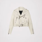 Women Biker cowhide leather Jacket