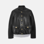 Women's Black Biker Aviator  Sheepskin Shearling Leather Jacket