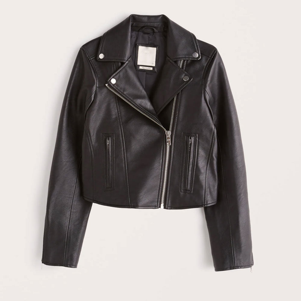 1-8.jpg Women Biker Leather Jacket - Image 1