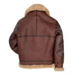 B-3 Bomber 1941 Pearl Harbor Brown Leather Jacket - Image 3