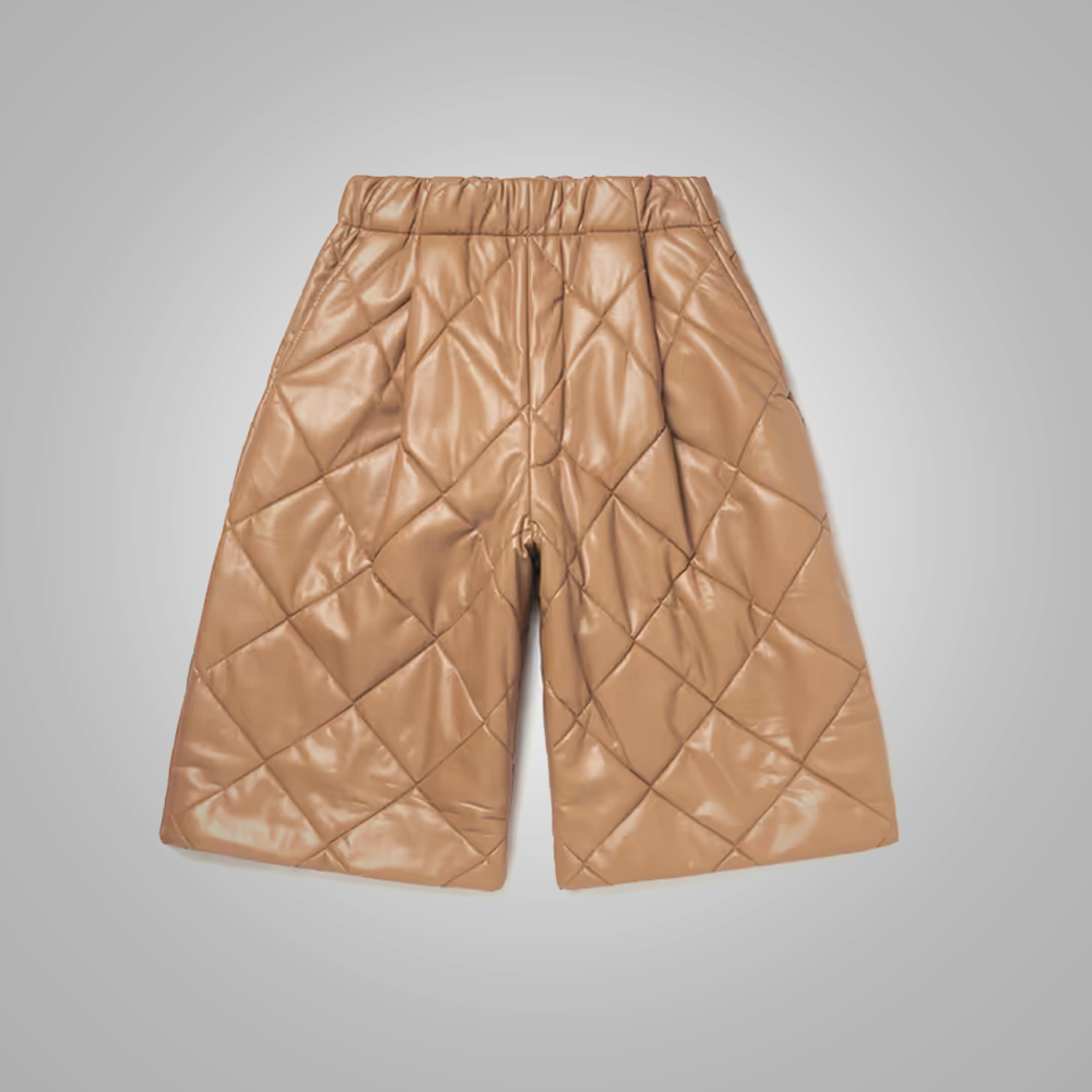 1_a16e86e9-05ee-4094-b6af-4eae69cc37f7.png New Camel Mens Leather Shorts - Image 1