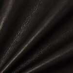 Women's Black Shearling Studded textured Cropped Leather Jacket - Image 5