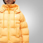 Womens Unique Flare Puffer Jacket - Image 2