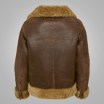 Women B3 Flight Leather Bomber Aviator Jacket - Image 2