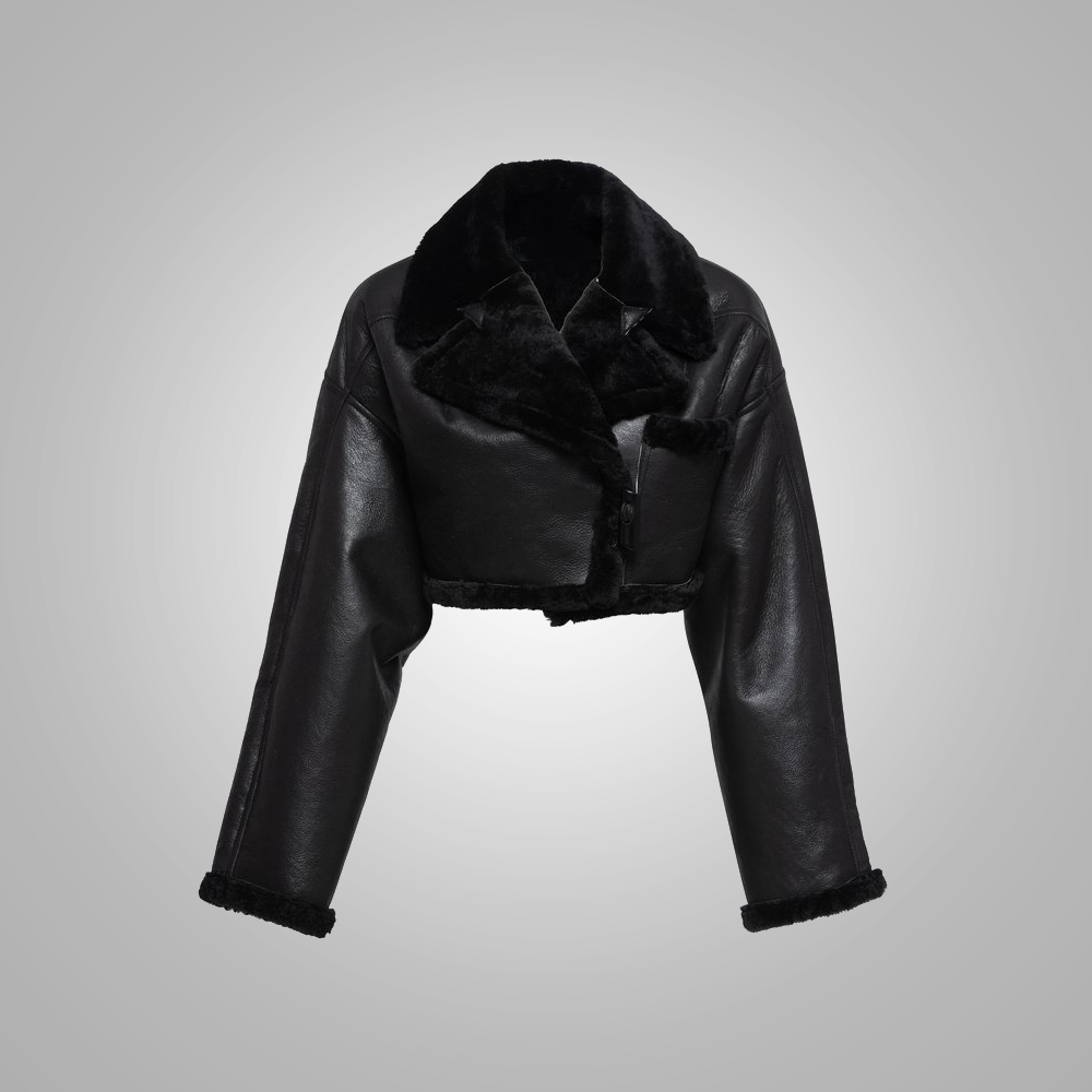 2_8d2dd7a1-260f-4dff-947b-d2e327653efd.png Women Black Pilot Aviator Flight B3 Sheepskin Shearling Leather Jacket - Image 1