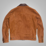 Brown Mens New Native American Western Suede Leather Jacket - Image 2