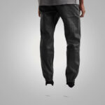 Mens New Style Black Sheep Skin Leather Pant - Image 2