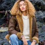 Women B3 Flight Leather Bomber Aviator Jacket - Image 3
