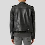 Cimarron Black Motorcycle Leather Jacket - Image 3