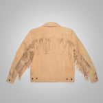 New Mens Native American Western Brown Leather Jacket - Image 3