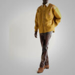 Mens New Style Multiple Colors Fashion Leather Pant - Image 3