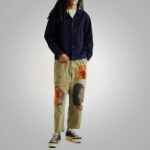 Men's Indigo Suede Leather Trucker Jacket - Image 3
