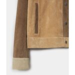Men’s Suede Leather Biker Shirt Jeans Style Jacket - Image 4
