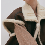 New Chocolate Brown Women Aviator Sheepskin  Leather Vest - Image 4