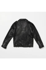 Women Style Silver Spiked Studded Black Motorcycle Leather jacket - Image 2