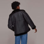 LAUREN FAUX FUR SHEARLING BIKER JACKET - Image 2