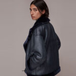 LAUREN FAUX FUR SHEARLING BIKER JACKET - Image 2