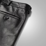 Mens Black Leather Shorts - Image 6