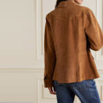New Women's Brown Buttery Soft Suede Leather Shirt - Image 2