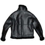 B3 Black Premium Sheepskin Leather Jacket - Image 2