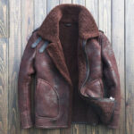 B3 Bomber sheepskin leather shearling wool jackets