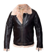 B3 Shearling Aviator Bomber Jacket - Image 3