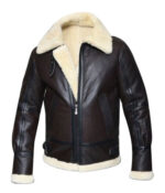 B3 WWII Pilot Shearling Sheepskin Jacket - Image 2