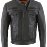 Vented Scooter Zip-Front CoolTec Leather Jacket