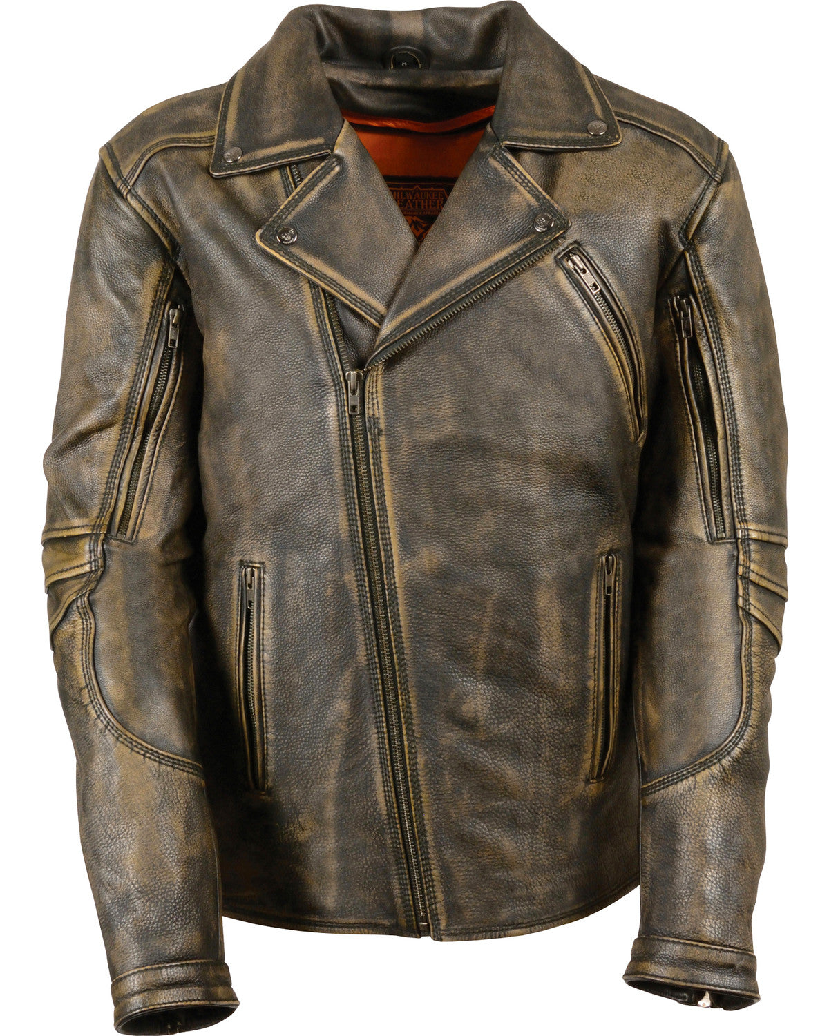Biker-Leather-Jacket-1_436a8f75-7d09-4563-9762-0780e7ad942c.jpg Men's Triple Stitch Extra Long Biker Jacket - Image 1