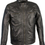 Men's Sheepskin Moto Leather Jacket