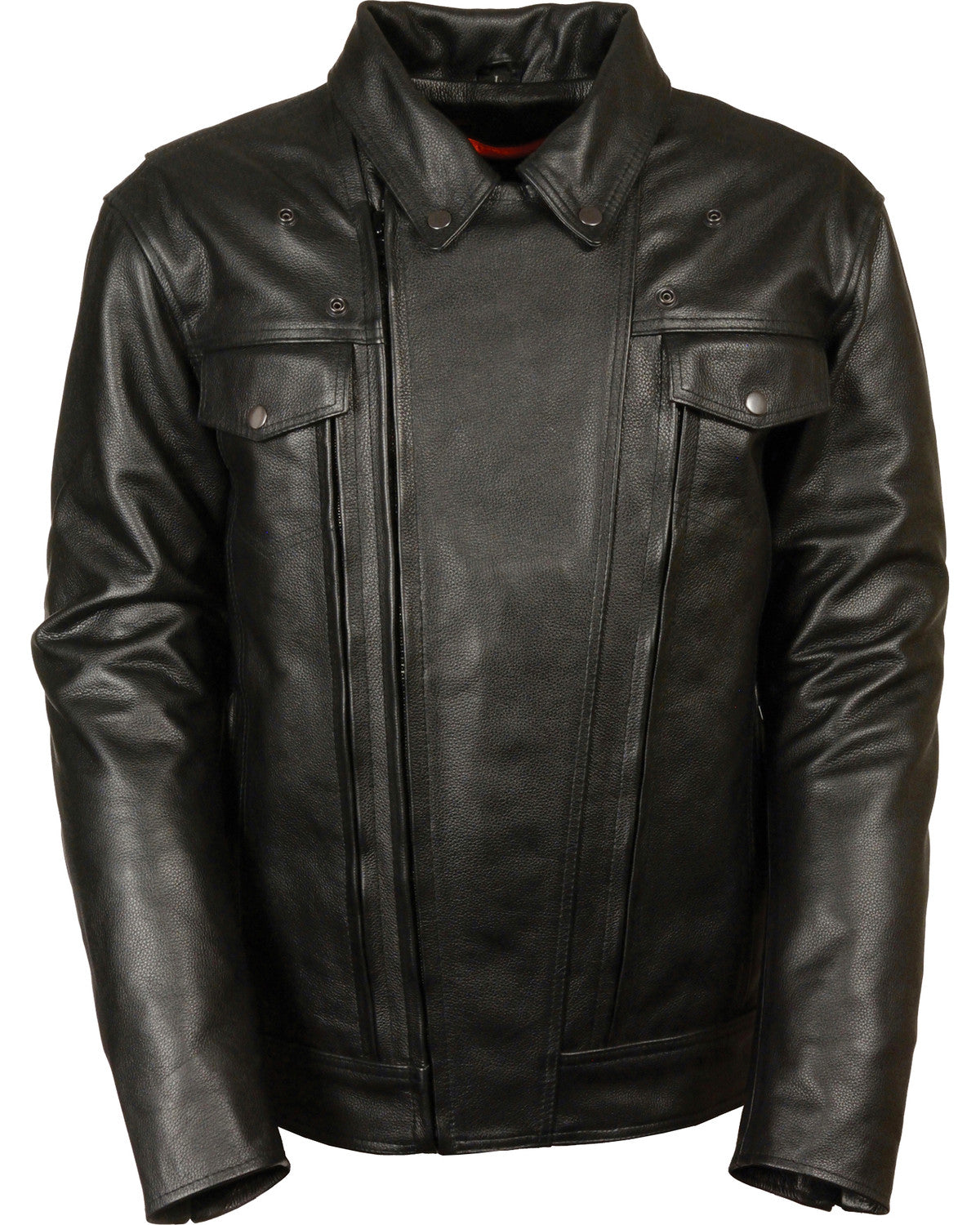 Biker-Leather-Jacket-1_c40a5bc3-53b8-4366-b28b-0e71de4265d8.jpg Men's Utility Vented Cruiser Jacket - Tall 5X - Image 1