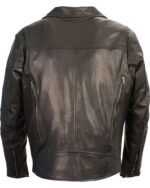Men's Black Lightweight Long Biker Riding Jacket - Image 2