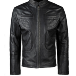 Men's Black Biker Leather Jacket
