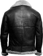 Brand New B3 Bomber Leather Jacket With Fur - Image 2