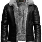 Brand New B3 Bomber Leather Jacket With Fur