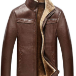 Brown Fur Leather Jacket