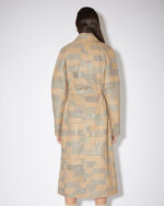 Brown Belted Women's Leather Coat - Image 2