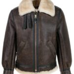 Classic B-3 Sheepskin Leather Bomber Jacket