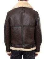 Classic B-3 Sheepskin Leather Bomber Jacket - Image 9