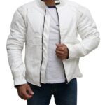 Pure White Biker Leather Jacket