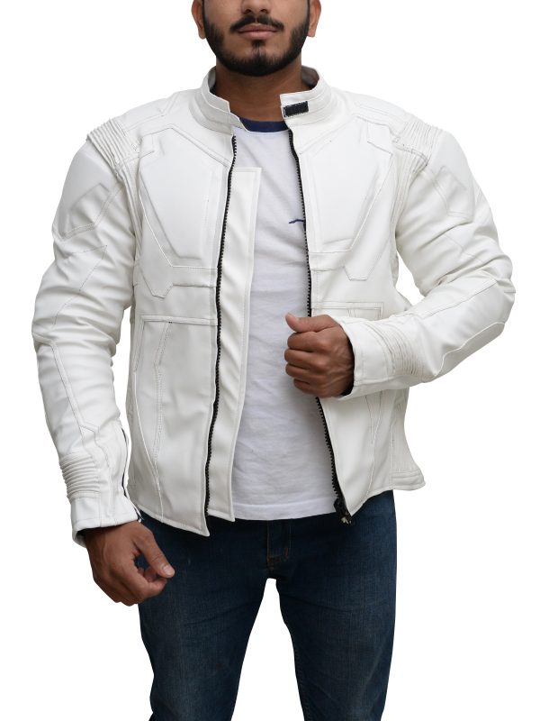 Cool-white-jacket.jpg Pure White Biker Leather Jacket - Image 1