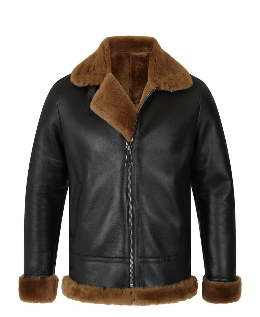 IMG-20200603-WA0032.jpg Classic Ginger Brown B3 Bomber Aviator Shearling Jacket - Image 1