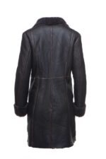 Shaunna's buttoned 3/4 length shearling coat - Image 3