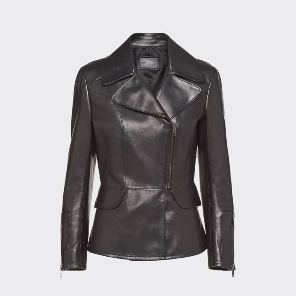 Leather-Bomber-Jackets-1-22-1.jpg women's biker leather jacket - Image 1