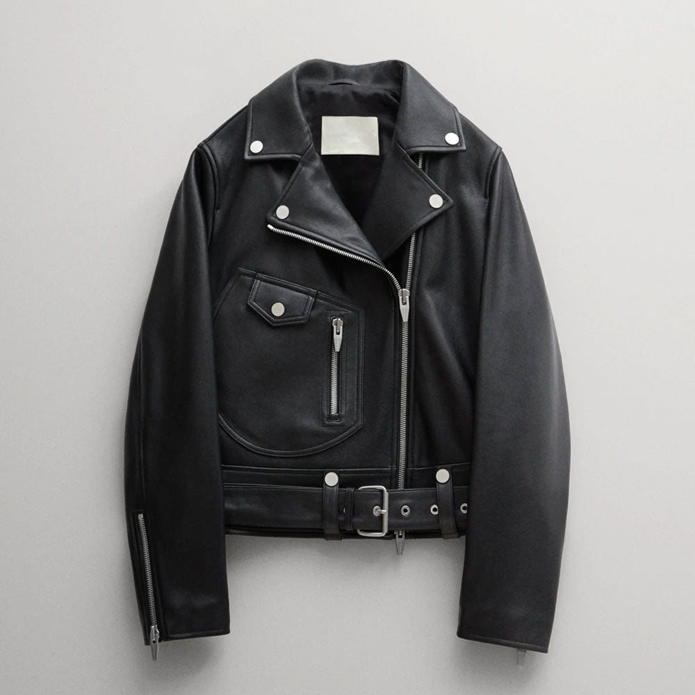 Leather-Jackets-1-2-1.jpg women's black lambskin leather biker jacket - Image 1