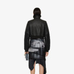 Women's Black RAF Sheepskin Shearling Aviator Motorbike Leather Bomber Jacket - Image 3