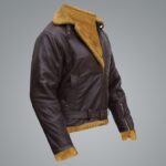 Men B3 Flying Aviator Pilot Shearling Jacket - Image 3