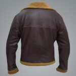 Men B3 Flying Aviator Pilot Shearling Jacket - Image 2