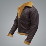 Men B3 Flying Aviator Pilot Shearling Jacket - Image 4