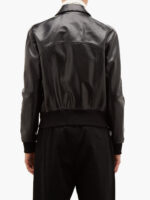 Men Classic Black Leather Jacket - Image 2